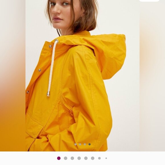 new FREE PEOPLE WE THE FREE seafarer raincoat jacket L large - Picture 1 of 3
